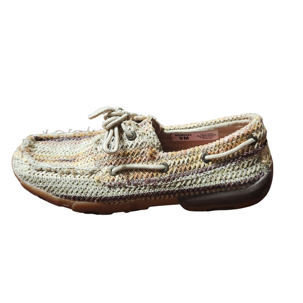 Twisted X Women's Tan and Cream Moccasins